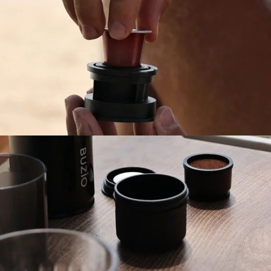 Buzio Portable Espresso Coffee Maker - Black
